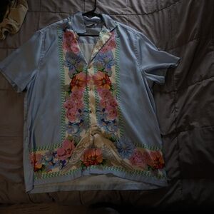 Floral Design Button Up